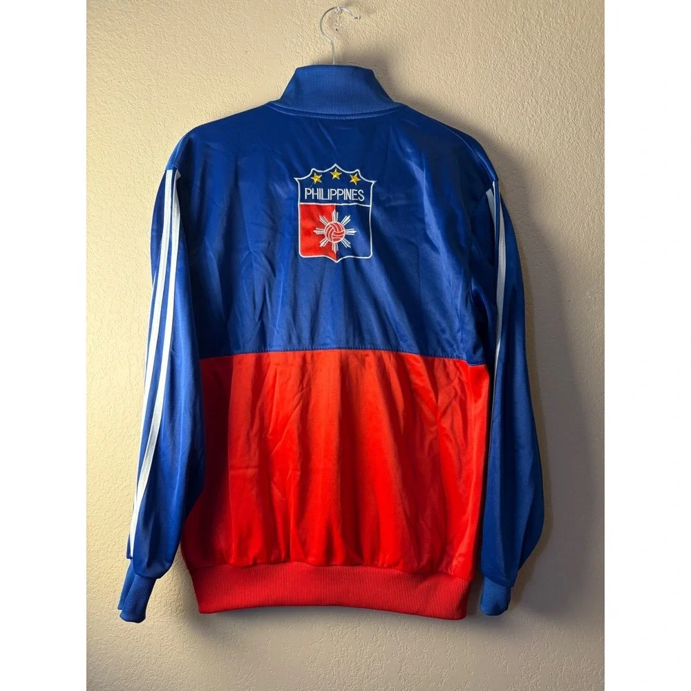 Adidas Philippines Track Jacket Blue Red White Volleyball Full Zip Mens xLarge